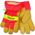 Heatkeep Work Gloves, Men's, M, Wing Thumb, OrangePalamino 1938-M